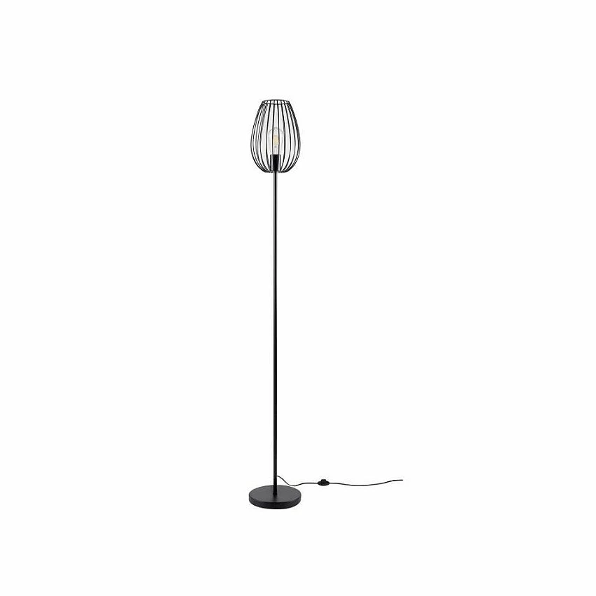 Nouveau ✨ Paris prix MADDY Lampadaire en métal - Ø 22 x H 160 cm - Noir - Ampoule LED Décorative fournie 👍