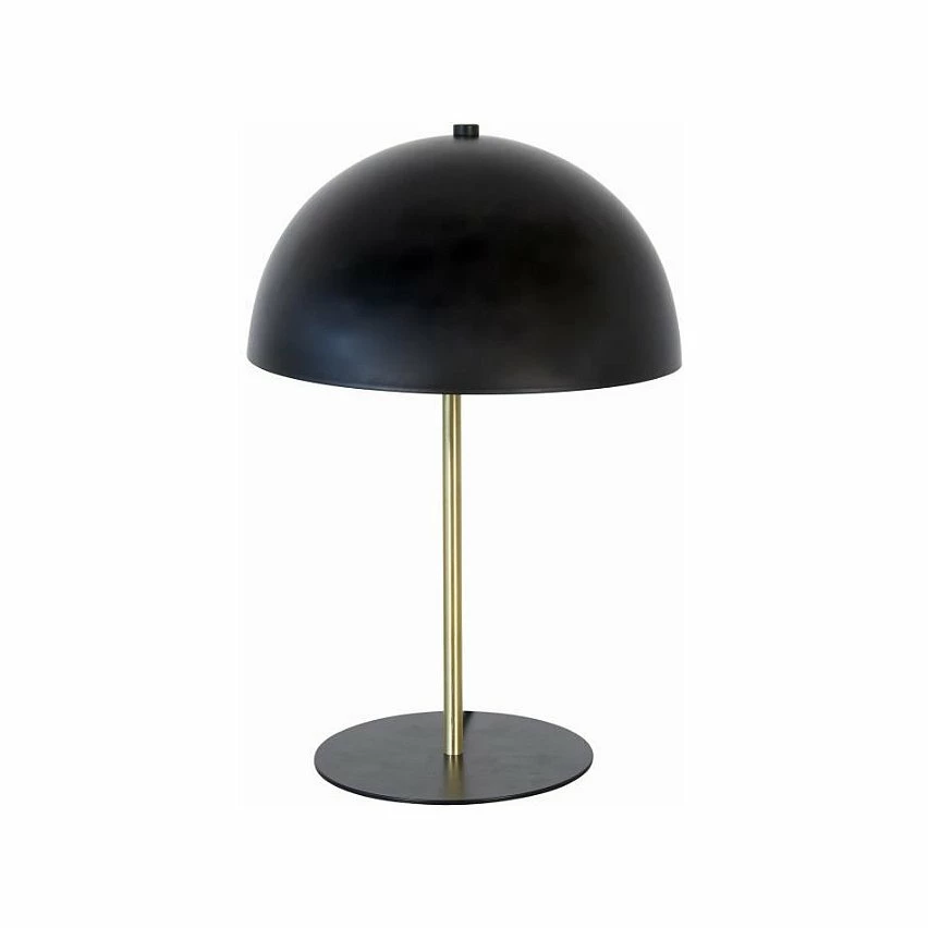 Acheter ✔️ Paris prix INTERNATIONAL DESIGN Lampe champignon en métal - 25x25x33 cm - Noir et doré ❤️
