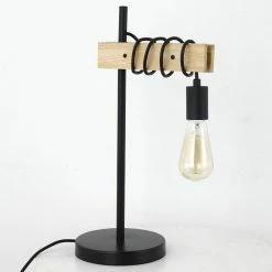 Acheter 🎁 Paris prix Lampe à Poser Design "Ryanha" 48cm Noir ⌛