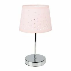 De gros ✨ Ostaria Lampe métal abat-jour ajouré cœur rose 👍