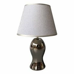 Le moins cher 😍 Paris prix Lampe à Poser Déco "Mélia" 37cm Argent 😍