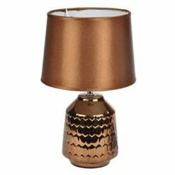 Sortie 🥰 Paris prix Lampe à Poser Design "Effet Nid d'Abeille" 32cm Cuivre 🤩