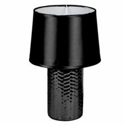 Bon marché ⭐ Paris prix Lampe à Poser Design "Effet Tressé" 30cm Noir 😉