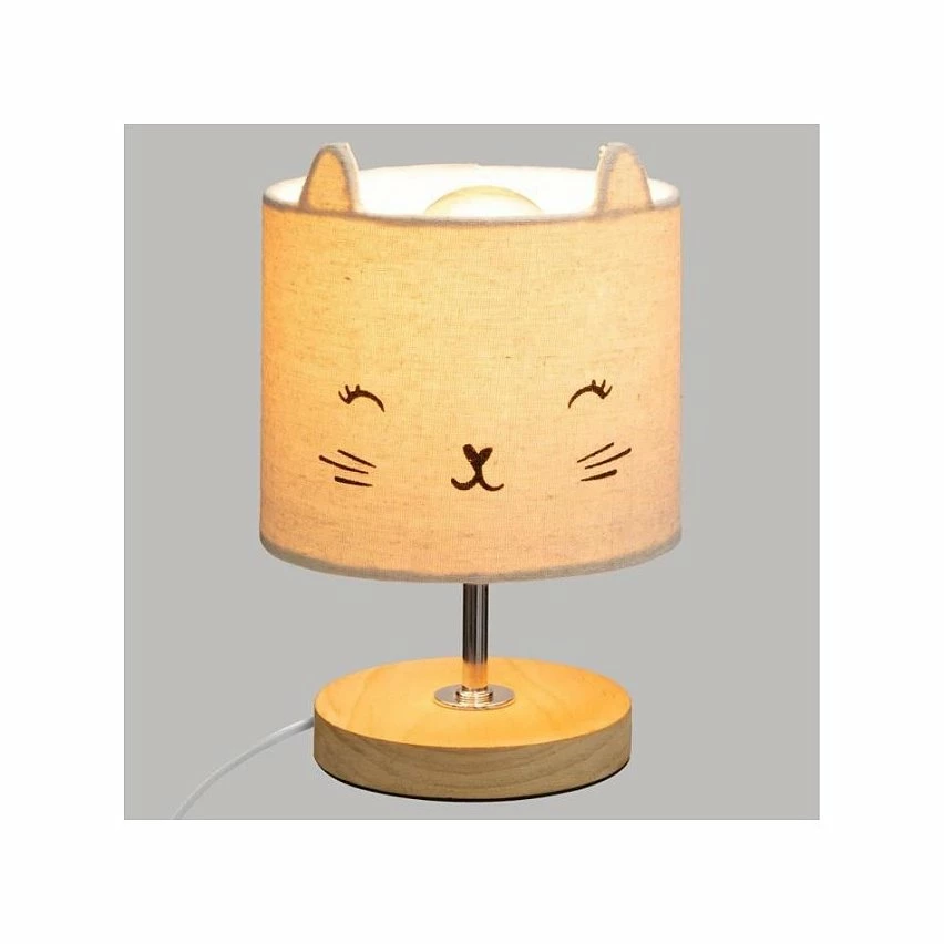 Nouveau đ Atmosphera Lampe Ă Poser DĂ©co "Chat" 21cm Blanc đ â Image 2