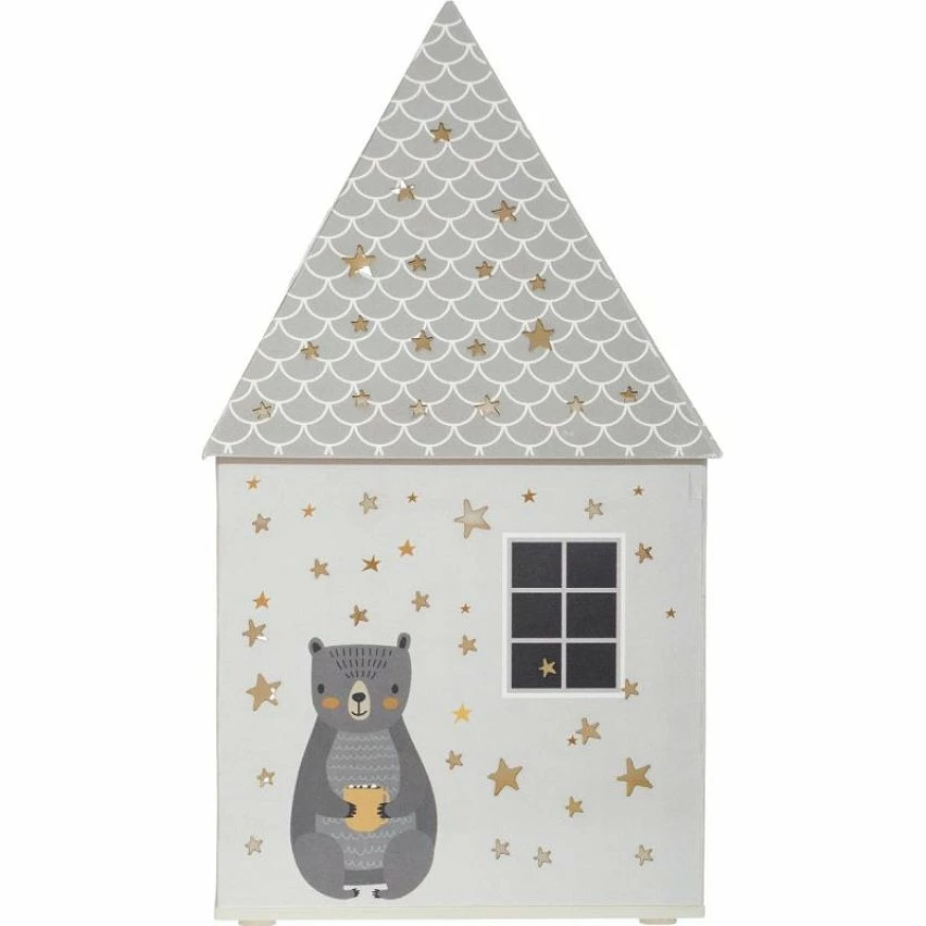 Meilleure affaire ⌛ Atmosphera Lampe à Poser Enfant "Maison" 21cm Gris ❤️ – Image 2