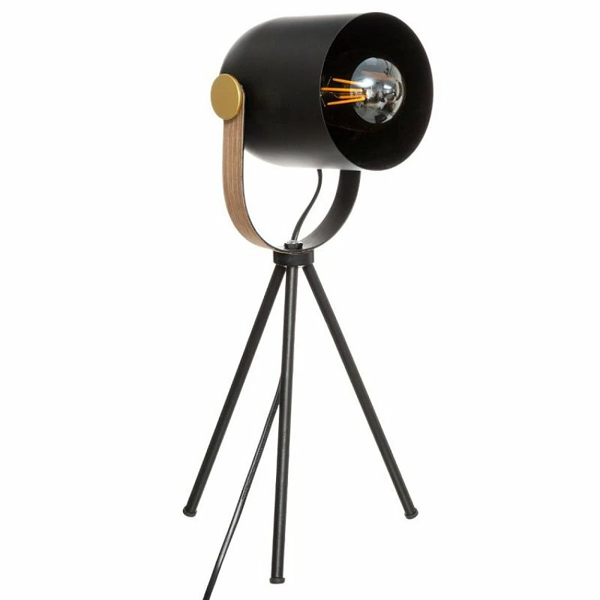 Meilleure affaire 🎁 Atmosphera Lampadaire Trépied Design "Bil" 45cm Noir ✔️