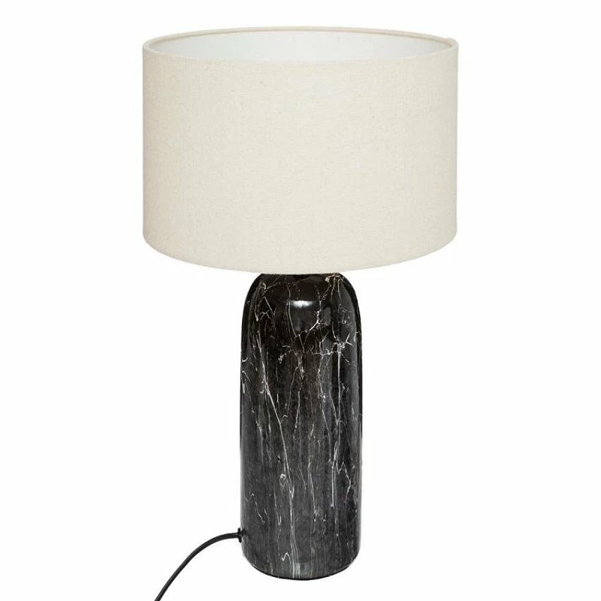 Tout neuf 🔔 Atmosphera Lampe à Poser Design "Mapu" 48cm Noir & Blanc 😀