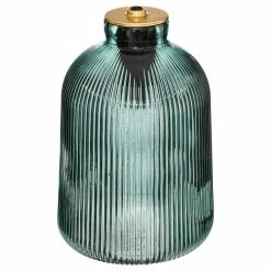 Tout neuf 👍 Atmosphera Lampe à Poser LED en Verre "Livio" 27cm Vert 😀