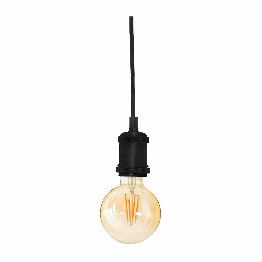Coupon ❤️ Atmosphera Luminaire Suspension Câble couleur Noir & Blanc D 5 cm 😍