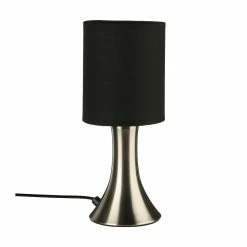 Acheter 🛒 Atmosphera Lampe Tactile Noir et Chrome H 28 cm 👍