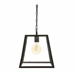 Acheter 🥰 Atmosphera Luminaire Suspension en Verre et métal Noir D 30 cm 🌟