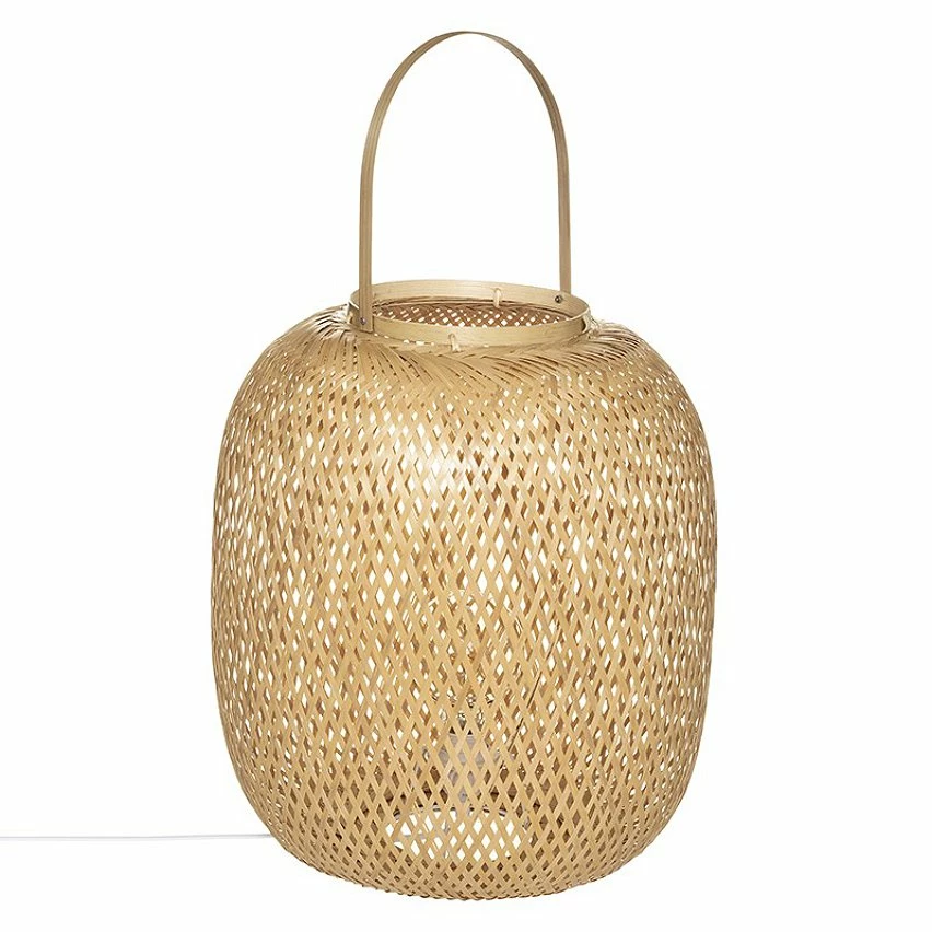 Bon marché 🎁 Lampe à poser bambou Lesia H45 Atmosphera turel clair 🧨