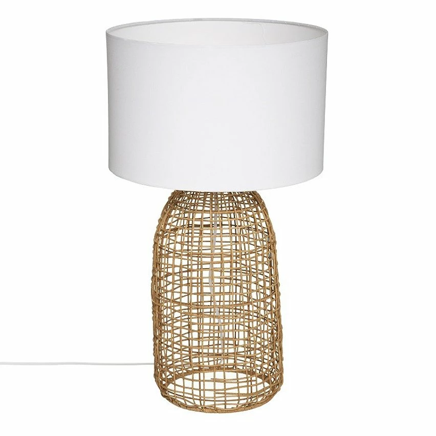 Meilleure vente ⭐ Lampe en rotin H56 Karla Atmosphera - Naturel 🧨