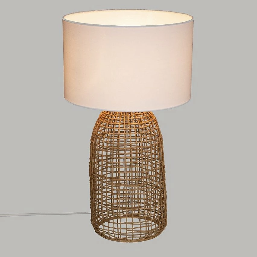 Meilleure vente ⭐ Lampe en rotin H56 Karla Atmosphera - Naturel 🧨 – Image 3