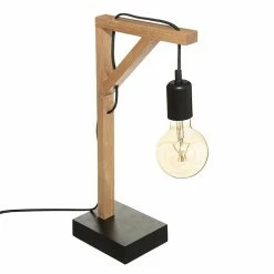 Meilleure vente 🛒 Lampe bois angle droit H46 Wild Atmosphera turel 💯