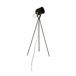 De gros ⌛ Atmosphera Lampadaire trépied en Métal Noir H 136 cm 🎁