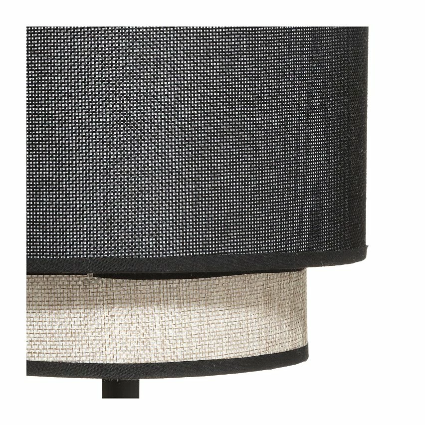 Coupon ⌛ Atmosphera Lampe à poser en Métal et Abat-jour Lin & Noir H 39.5 cm 🛒 – Image 3