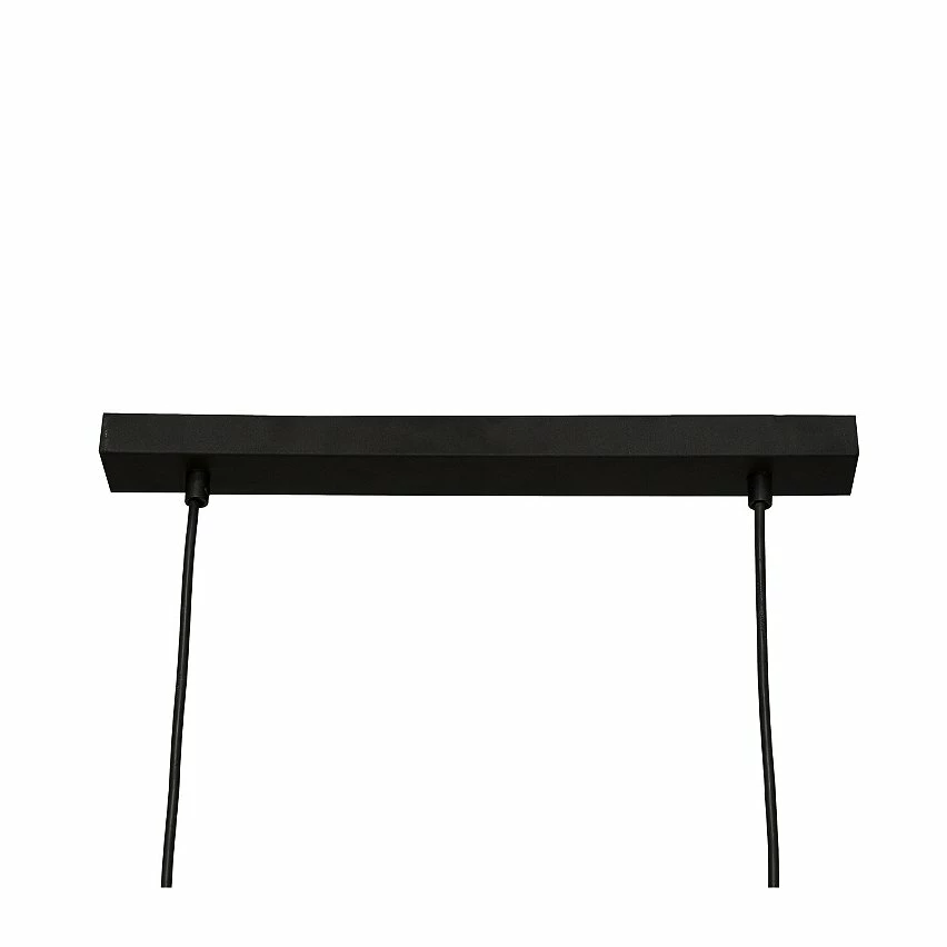 Offres đ„ Atmosphera Luminaire Suspension 2 Lampes en MĂ©tal Noir et Bois d'Acacia đ â Image 4