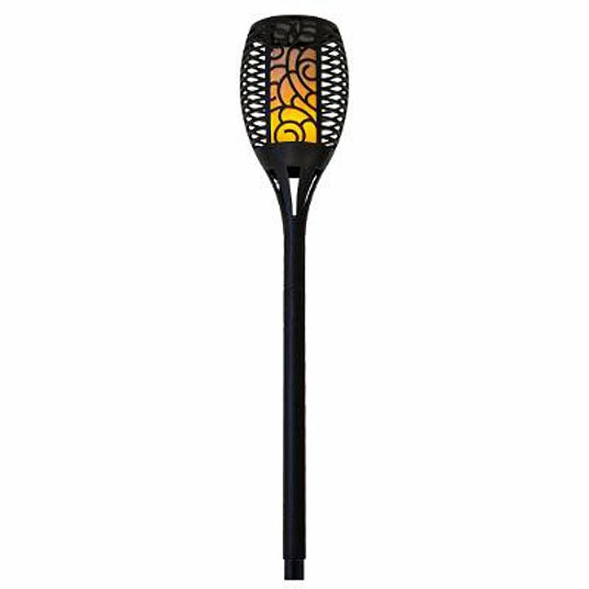 Meilleur prix đŻ Garden Lights Torche Solaire Effet Flamme "PĂ©nĂ©lope" 75cm Noir đ â Image 2