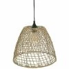 Coupon 🌟 Atmosphera Lampe Suspension Vintage "Cône" 33cm Naturel 😉