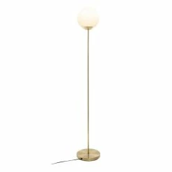 Promo 🥰 Atmosphera Lampadaire Boule Design "Dris" 134cm Or 🎉