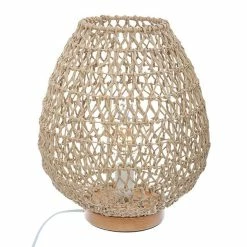 Acheter ❤️ Atmosphera Lampe à Poser Métal & Papier "Etel" 35cm Naturel ⌛