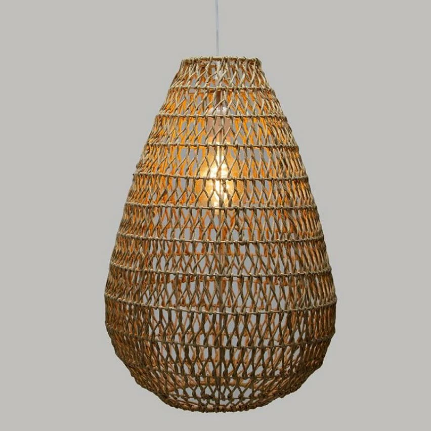 Grosses soldes ⌛ Atmosphera Lampe Suspension Design "Etel" 55cm Naturel 👏 – Image 2