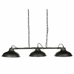 Remise ❤️ Lustre en métal 3 abats-jour Sorn Esprit Campagne - Atmosphera ⭐