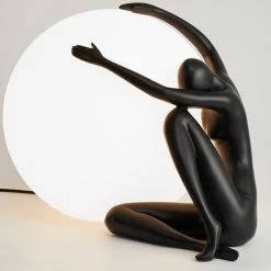 Meilleur prix 😉 Magneticland Lampe Sphère Sculpture Etreinte Noire Collection INTERIOR 🌟