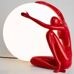 Le moins cher ✔️ Magneticland Lampe Sphère Sculpture Etreinte Rouge Collection INTERIOR 🌟