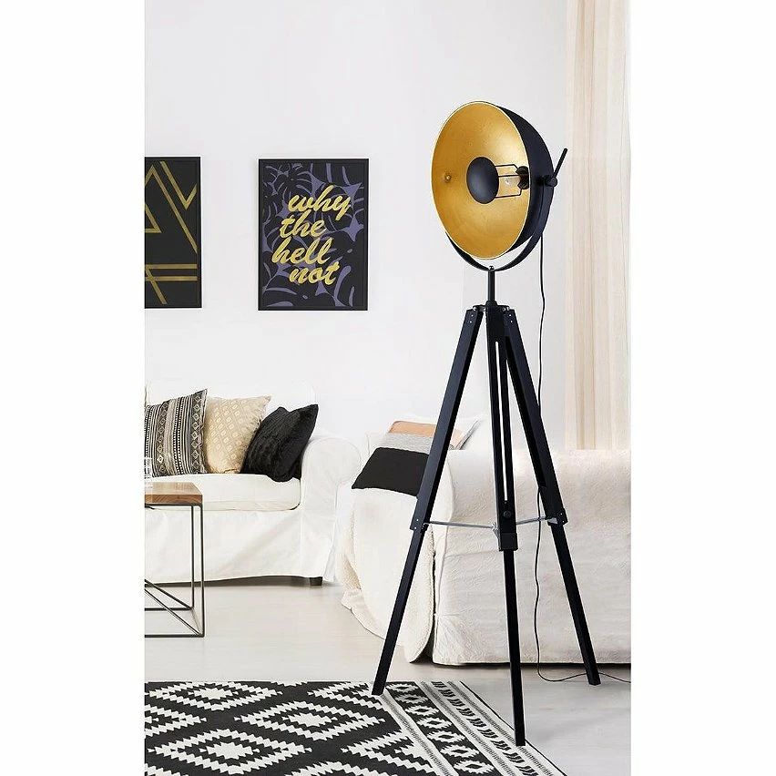 Nouveau ✨ Altobuy POWER - Lampadaire Trépied en Métal Noir 🔔 – Image 9
