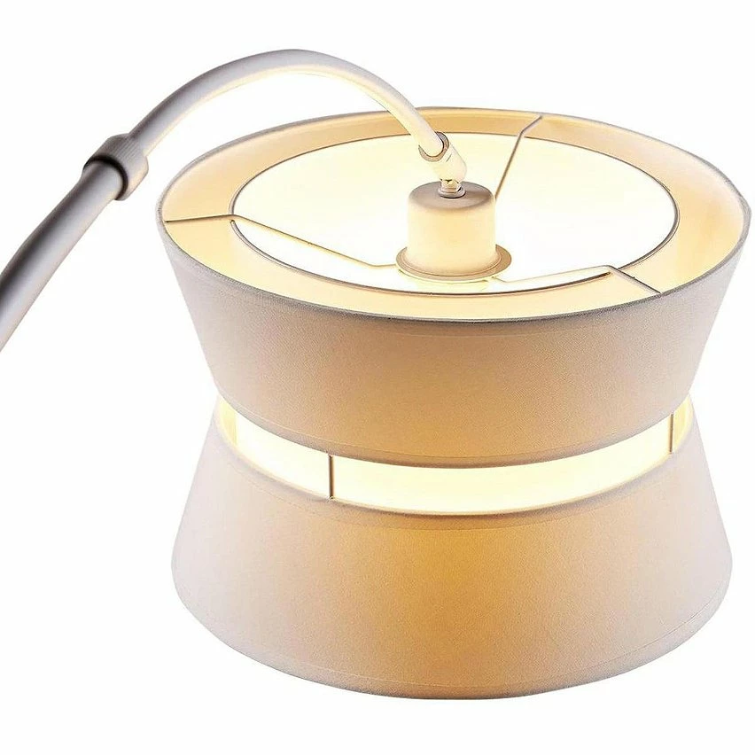 Nouveau 👍 Altobuy GASPARD - Lampadaire Déporté en Métal et Abat-Jour Tissu Gris 🧨 – Image 7