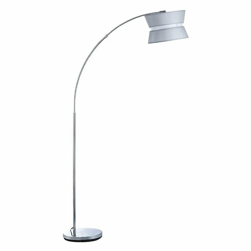 Nouveau 👍 Altobuy GASPARD - Lampadaire Déporté en Métal et Abat-Jour Tissu Gris 🧨