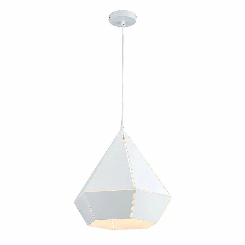 Vente flash 🎉 Altobuy SINATRA - Suspension en Métal Blanc Forme Diamant 🔥 – Image 3