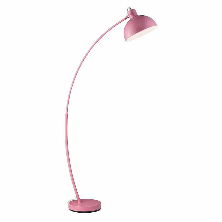 Budget 🛒 Altobuy KIDIKIS - Lampadaire Arc Pied et Abat-jour en Métal Rose 💯 – Image 3