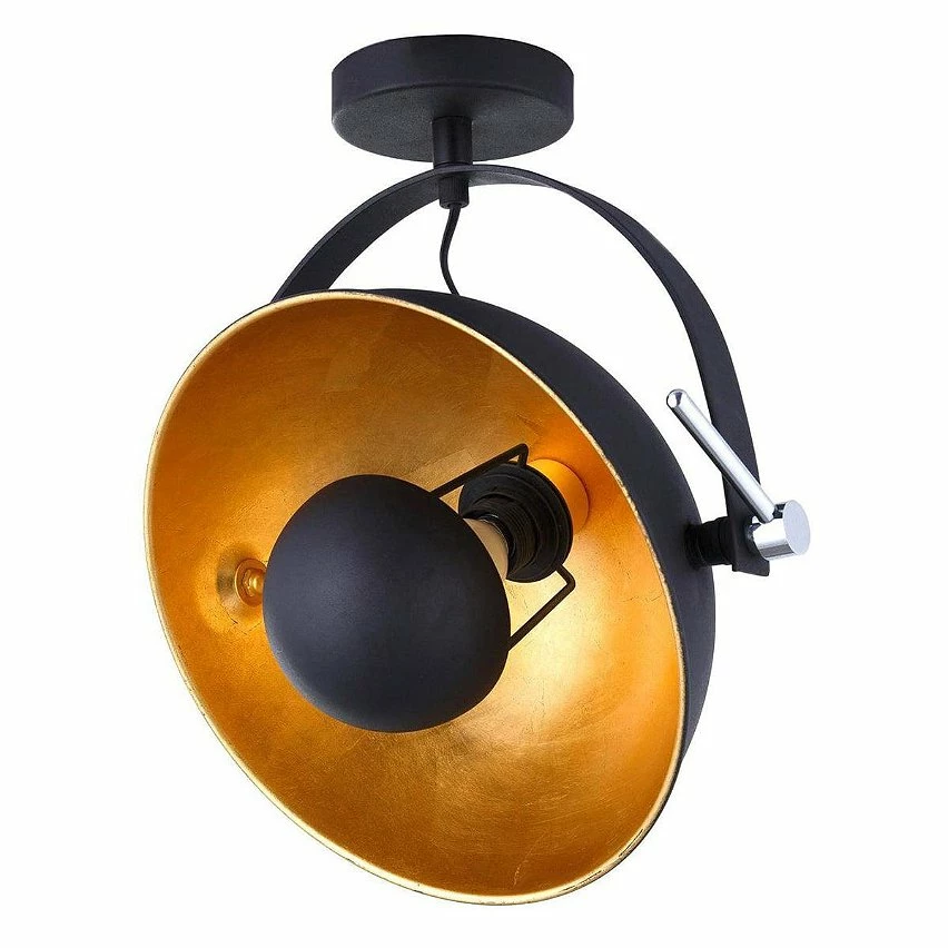 Coupon đ Altobuy SPENCER - Plafonnier en MĂ©tal Noir et DorĂ© đ â Image 3