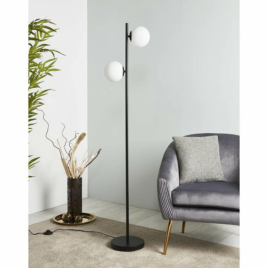 Les meilleures critiques de ✨ Altobuy BARTH - Lampadaire en Métal Noir Double Abat-jour en Verre 🎁 – Image 15
