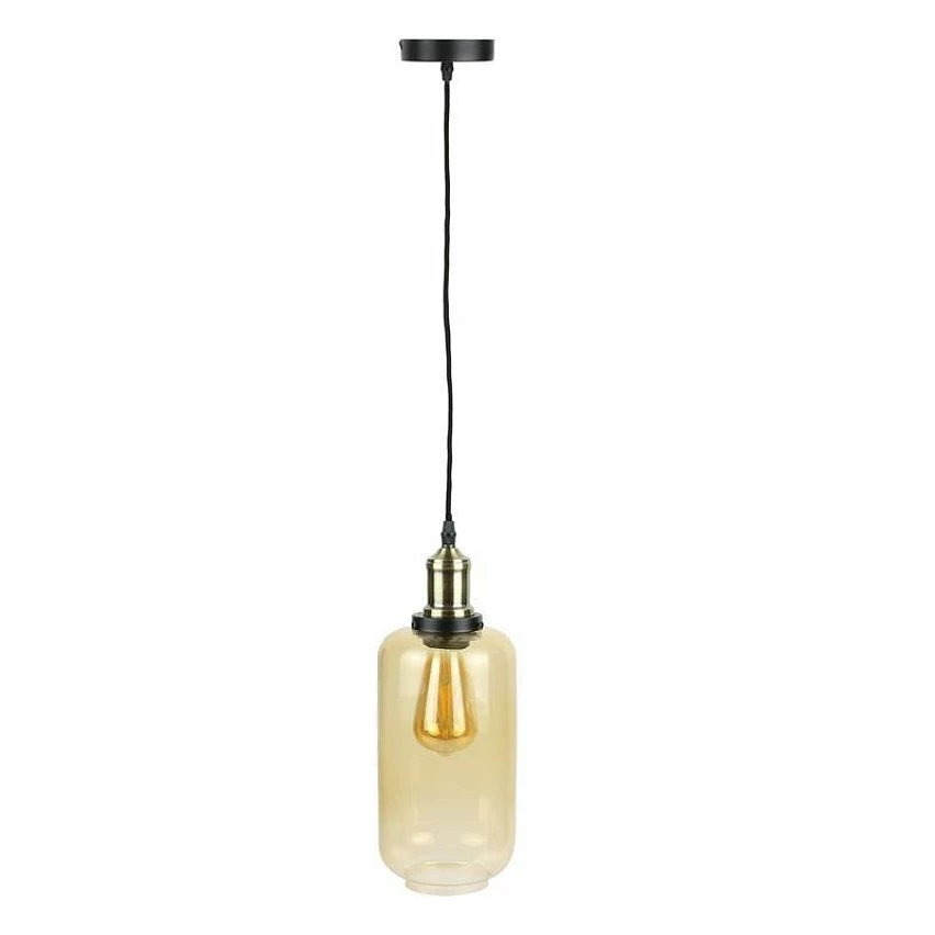 Nouveau ✨ The Home Deco Factory Lampe Suspension en Verre "Bouteille" 28cm Gris 🛒
