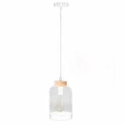 Coupon 🥰 The Home Deco Light Lampe Suspension "Cloche Grille" 25cm Noir ✔️
