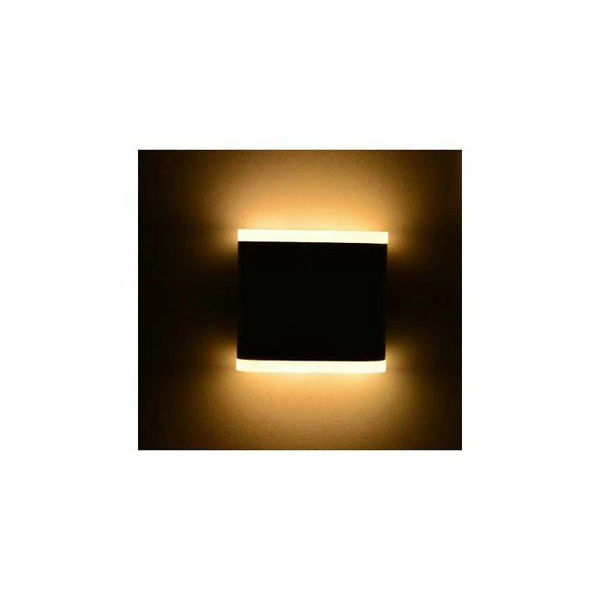 Budget ⌛ Miidex Applique Murale LED 6W Carré Grise IP54 - Blanc Chaud 3000K 👏 – Image 2