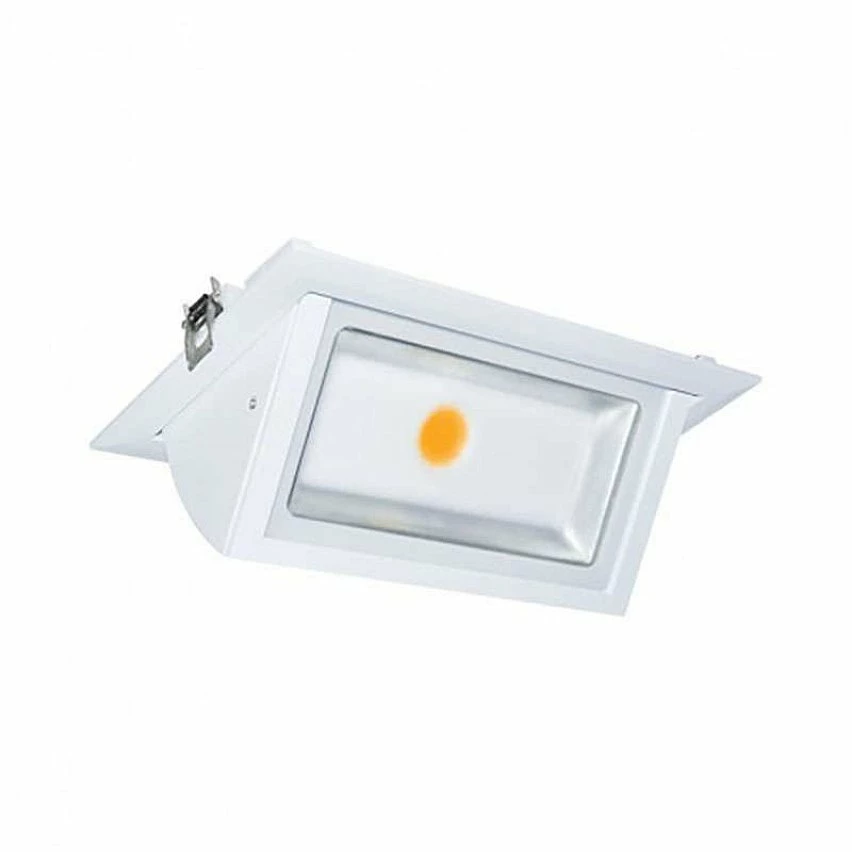 Bon marché 🔔 Miidex Spot LED Encastrable Rectangulaire Orientable Blanc 30W Blanc Chaud 3000K ❤️