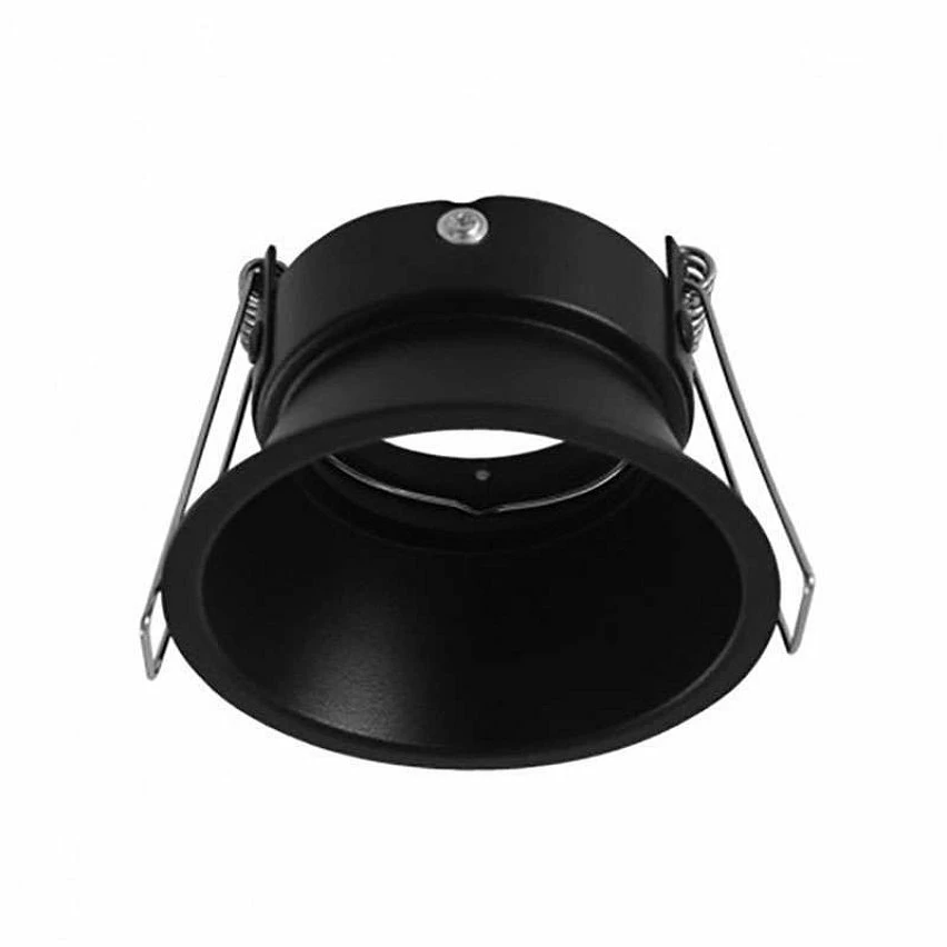 Meilleure affaire ✨ Miidex Support de Spot Encastrable Rond Basse Luminance Ø82mm Noir 😉