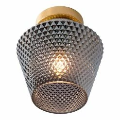 Tout neuf 🛒 Lampea Plafonnier vintage Ø 21 cm Ambre ❤️