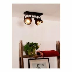 Meilleure vente 😍 Lampea Spot plafond industriel 2xGU10 Duarte ❤️
