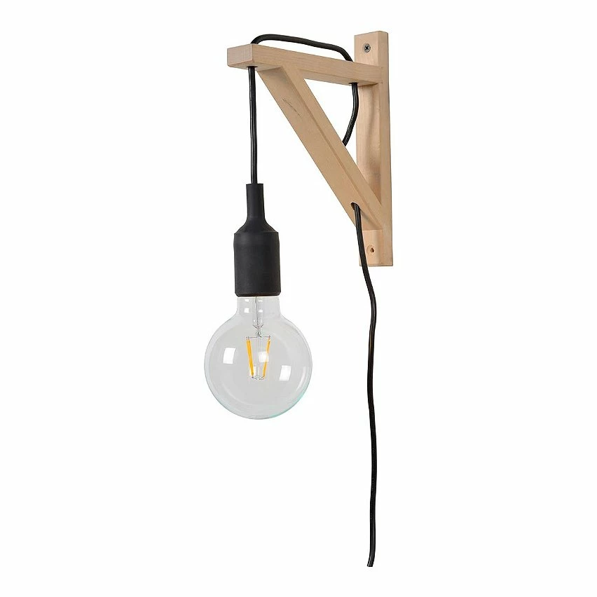 Bon marché 💯 Lampea Applique murale en bois contemporaine 1xE27 Perla 🌟 – Image 6