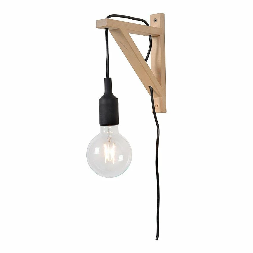 Bon marché 💯 Lampea Applique murale en bois contemporaine 1xE27 Perla 🌟 – Image 8