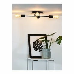 De gros ⌛ Lampea Plafonnier industriel 4xE27 Lessie 🛒