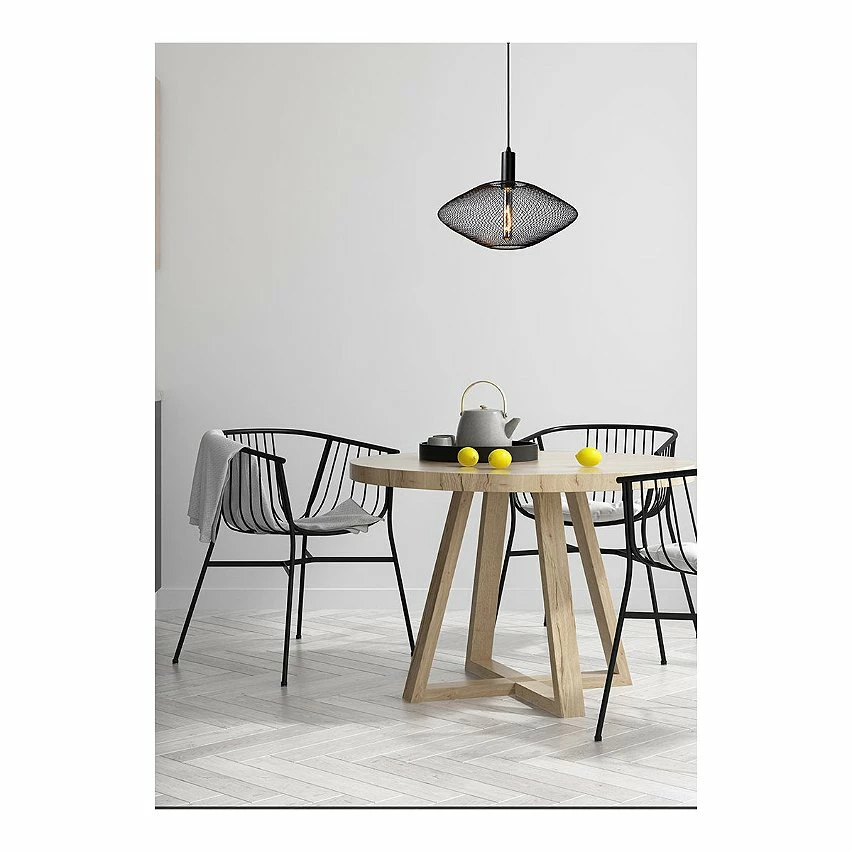 Le moins cher đ Lampea Suspension industrielle ronde 45 cm 1xE27 Meshiva â â Image 2