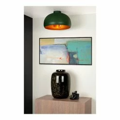 Bon marché 👍 Lampea Plafonnier rond rétro Ø 38 cm Shayara 🥰