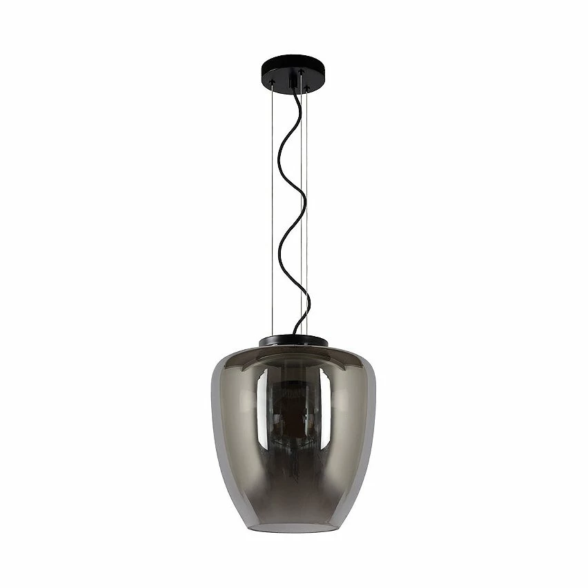 Tout neuf 🧨 Lampea Suspension rétro en verre fumé Ø 28 cm Ambra ⭐ – Image 2